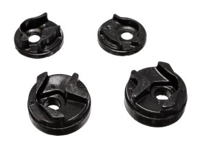Nissan 200SX Motor Mount Insert Set - Energy Suspension - Hyper-Flex - Black - `02-`03